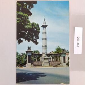 Vintage Jefferson Davis Monument Richmond Virginia Postcard 1950s Civil War